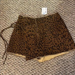 Cheetah skort asymmetrical